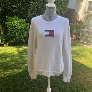 VINTAGE 90s. TOMMY HILFIGER Oversized Sweater.